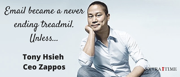 Wat Tony Hsieh, Ceo van Zappos doet met zijn email