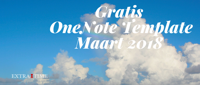 Download Template Maart 2018 OneNote (ook voor Mac)