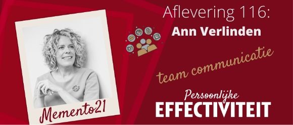 Afl 116 Betere team en één op één communicatie – Interview met Ann Verlinden
